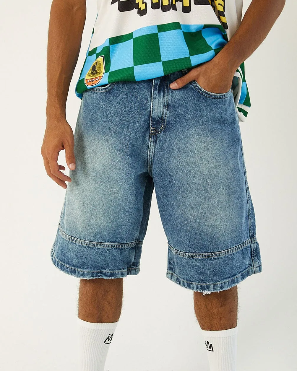 Blue Washed Jorts