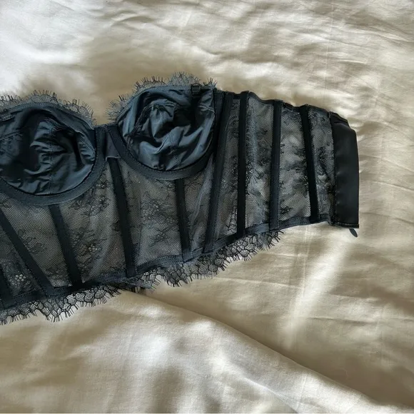 Blue/gray Crop Top