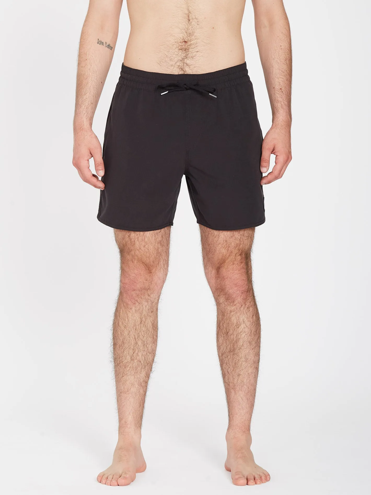 Boardshort Lido Solid 16" - BLACK