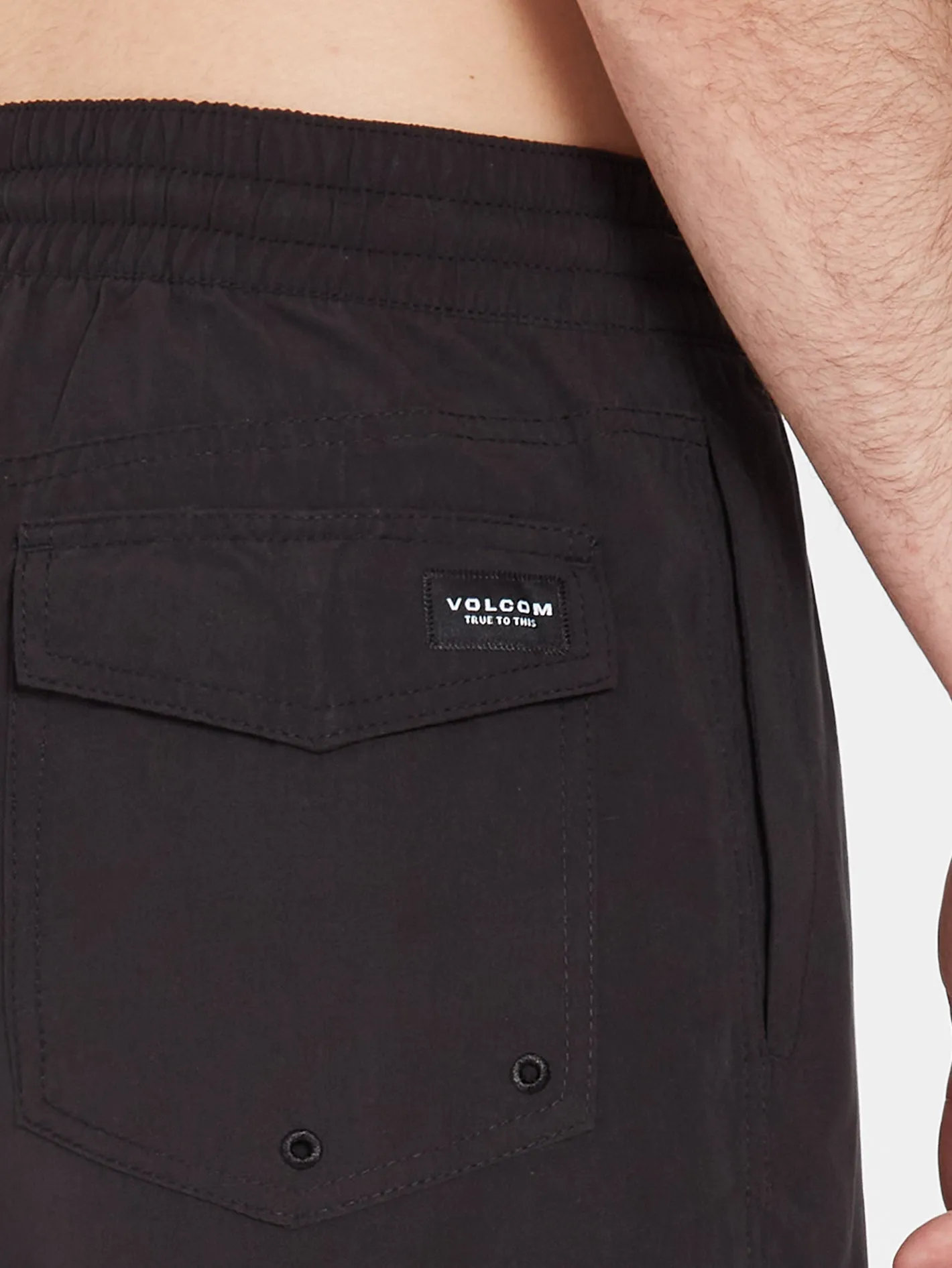 Boardshort Lido Solid 16" - BLACK
