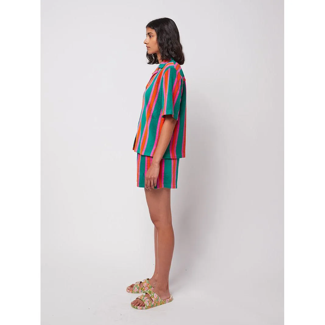 Bobo Choses Woman - Stripes terry shorts