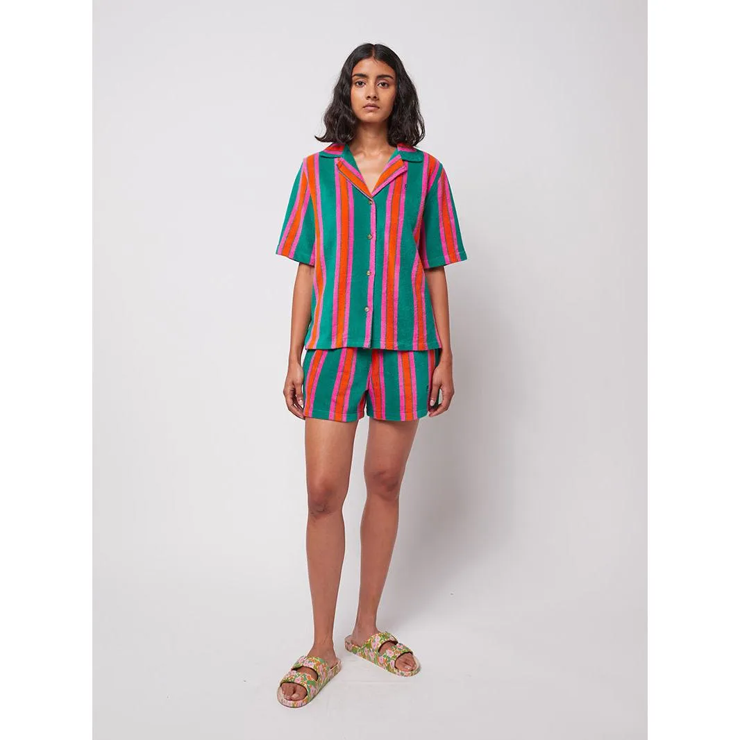 Bobo Choses Woman - Stripes terry shorts