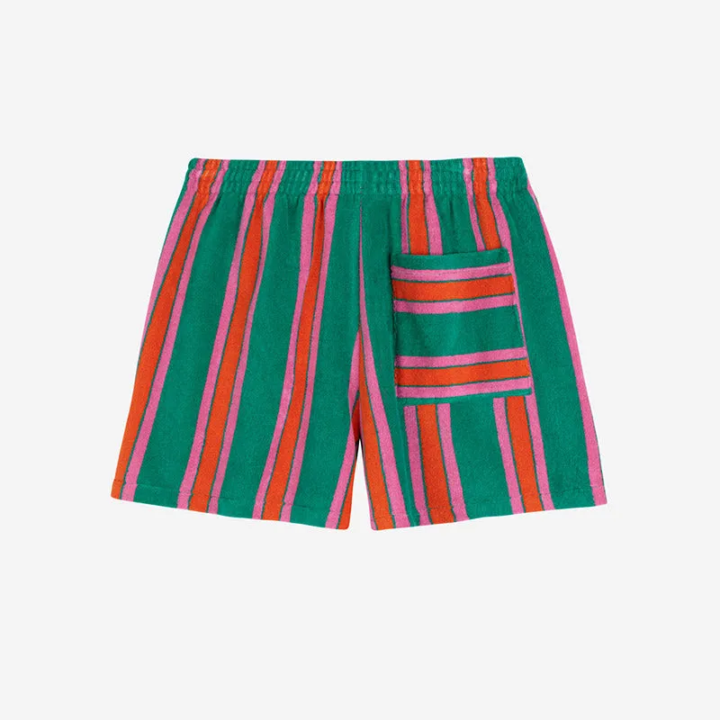 Bobo Choses Woman - Stripes terry shorts