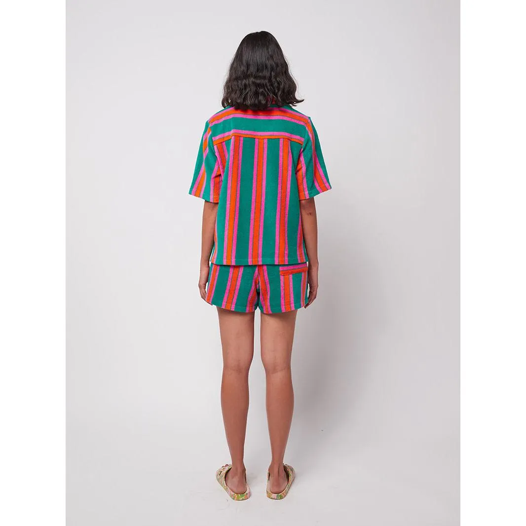 Bobo Choses Woman - Stripes terry shorts