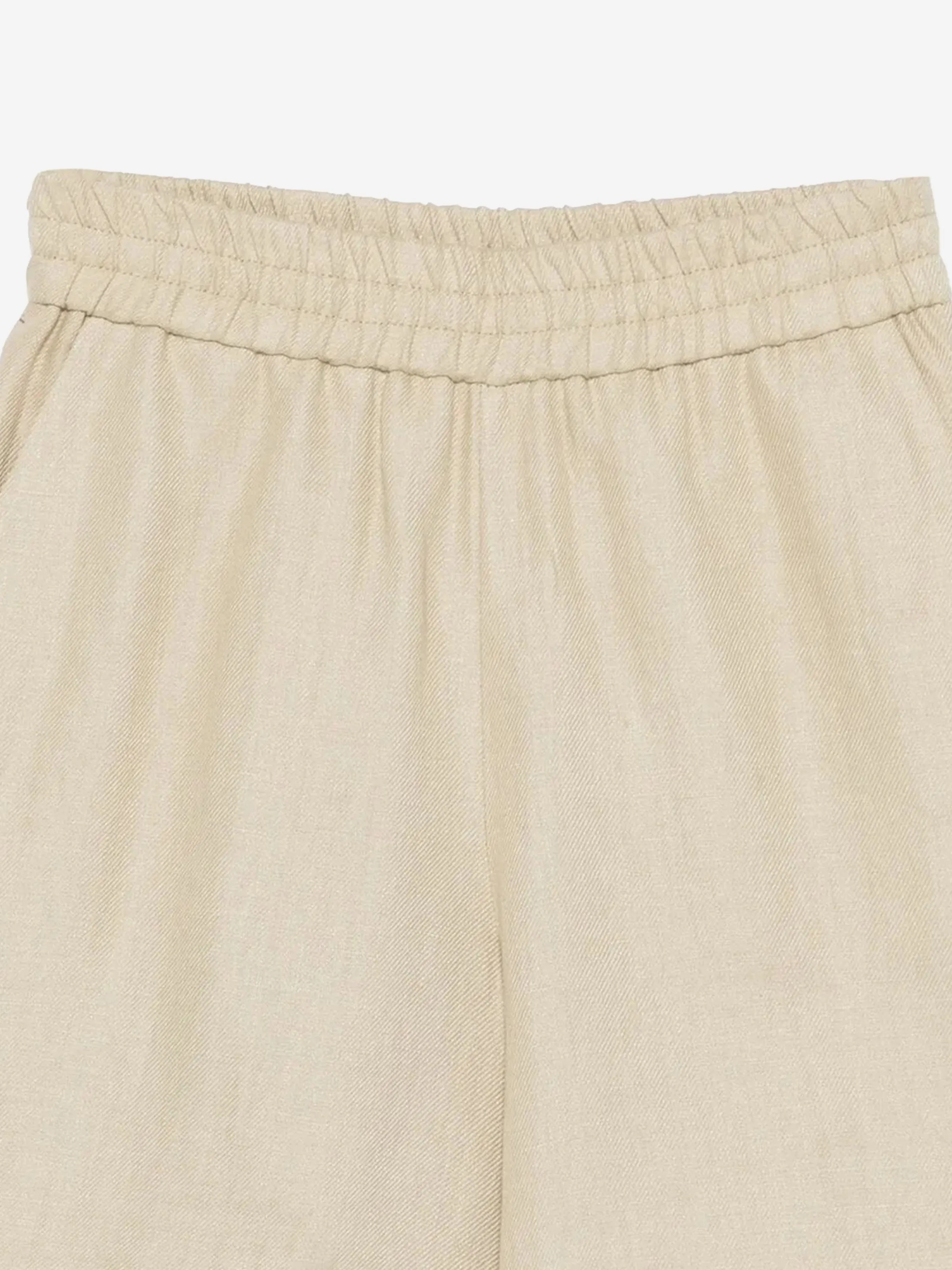 Boys Linen Bermuda Shorts in Beige