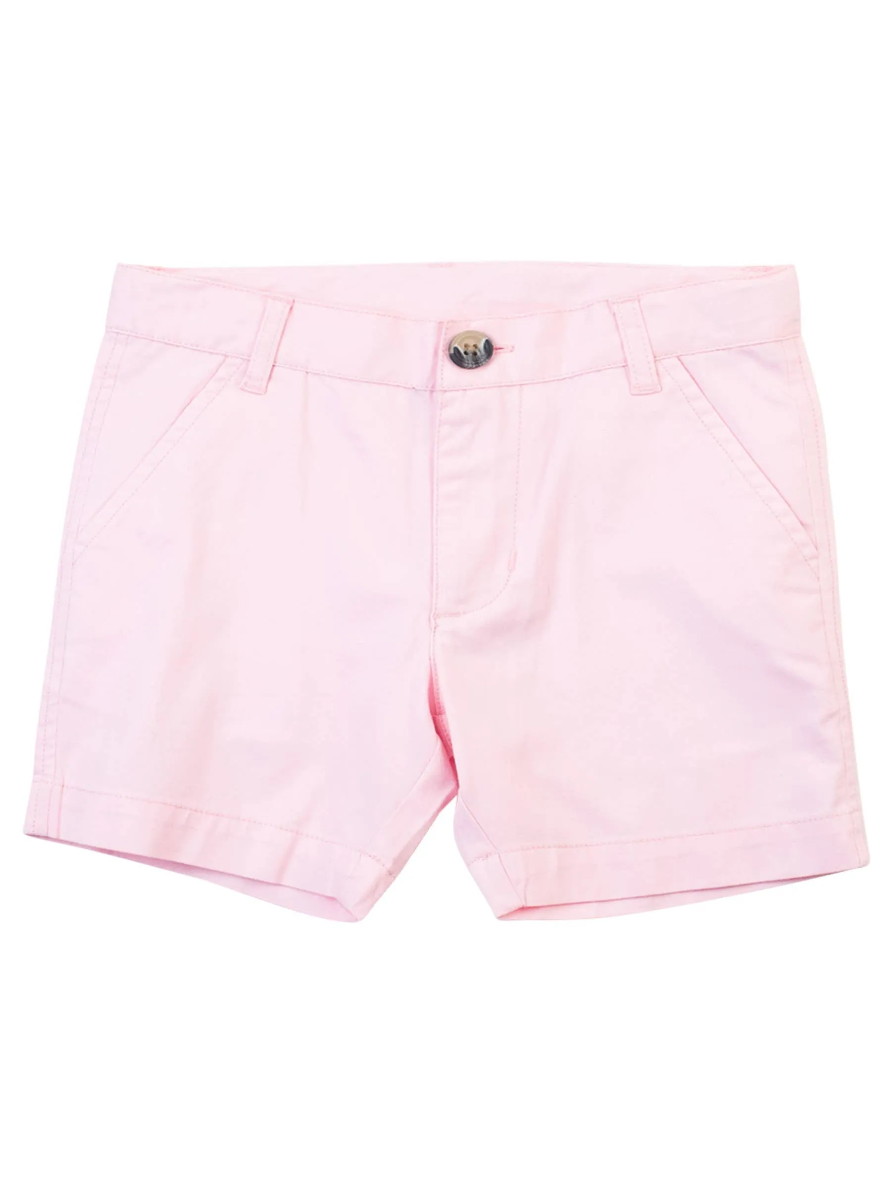 Boys Pink Stretch Chino Shorts