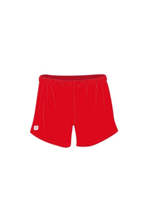 Boys Red Matt MAG Shorts