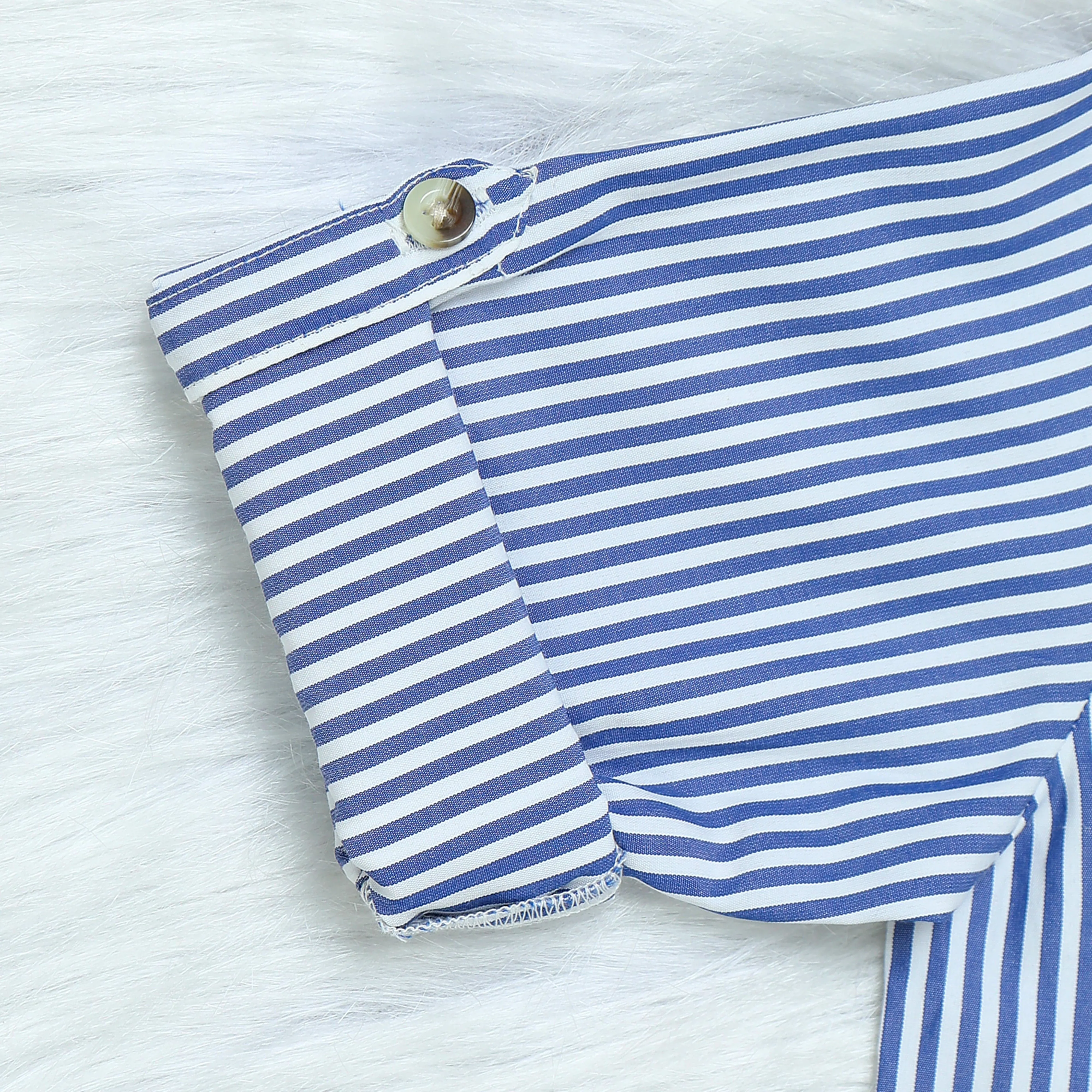 Boys Roll Up Sleeve Shirt Candy Stripes
