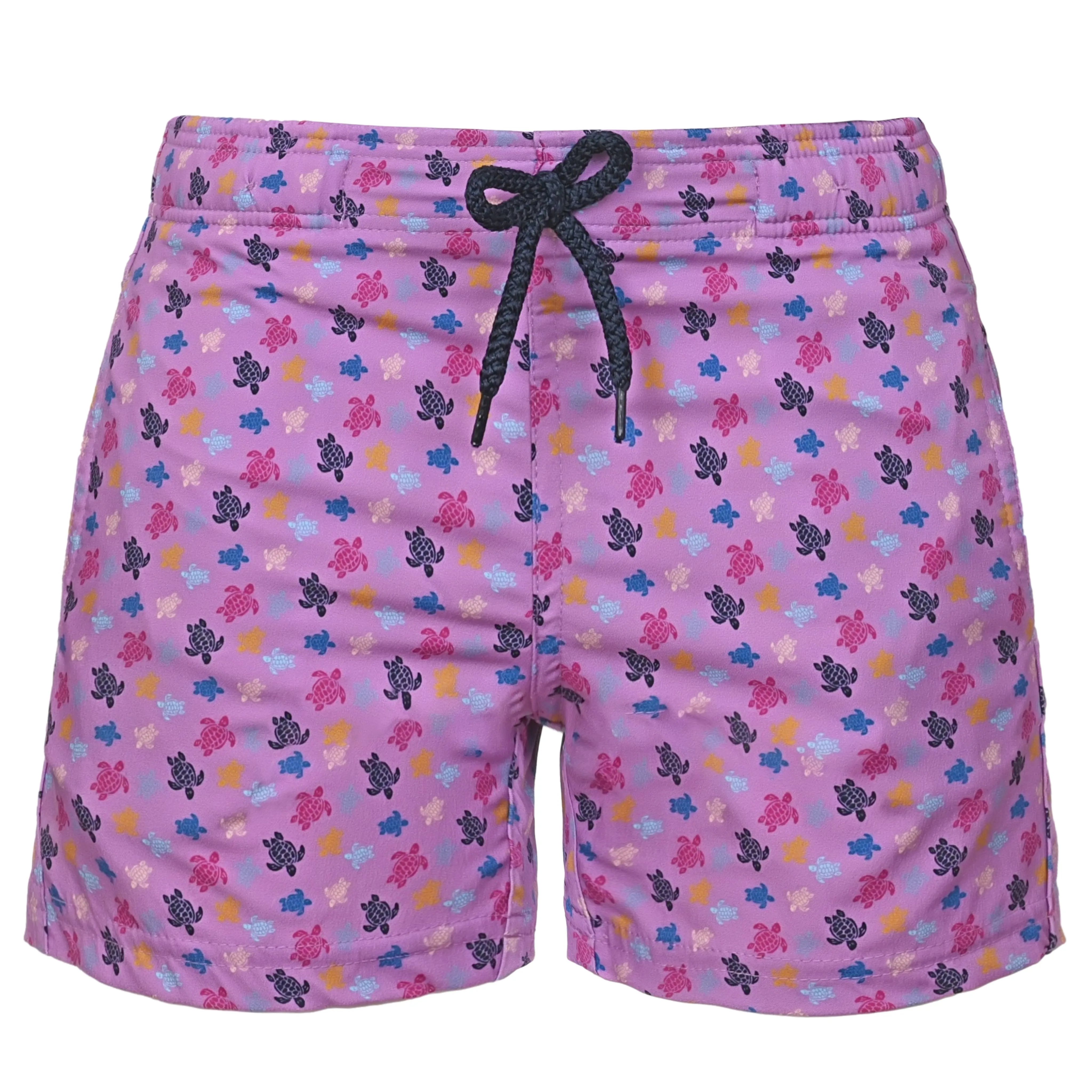 Boys Stretch Swim Shorts Micro Ronde Des Tortues Rainbow Purple