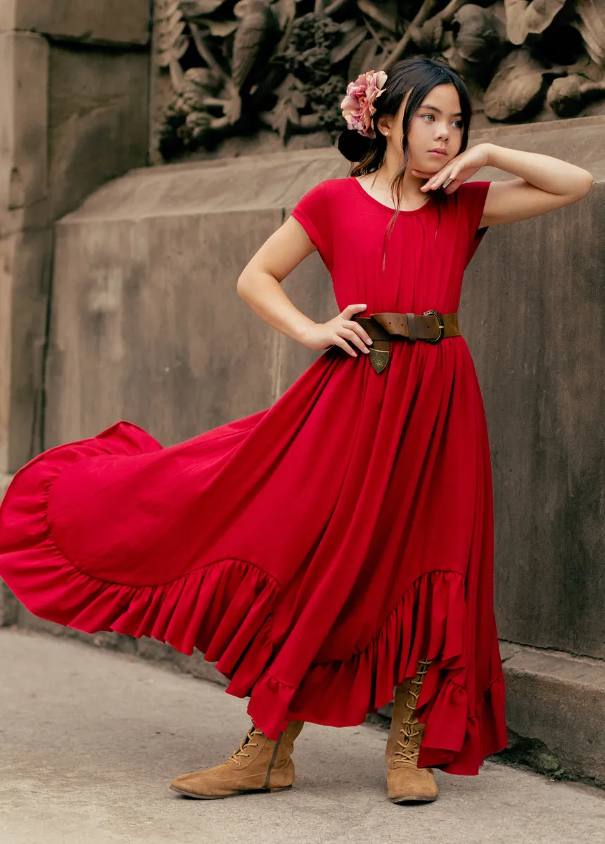 Braelyn Dress in Scarlet