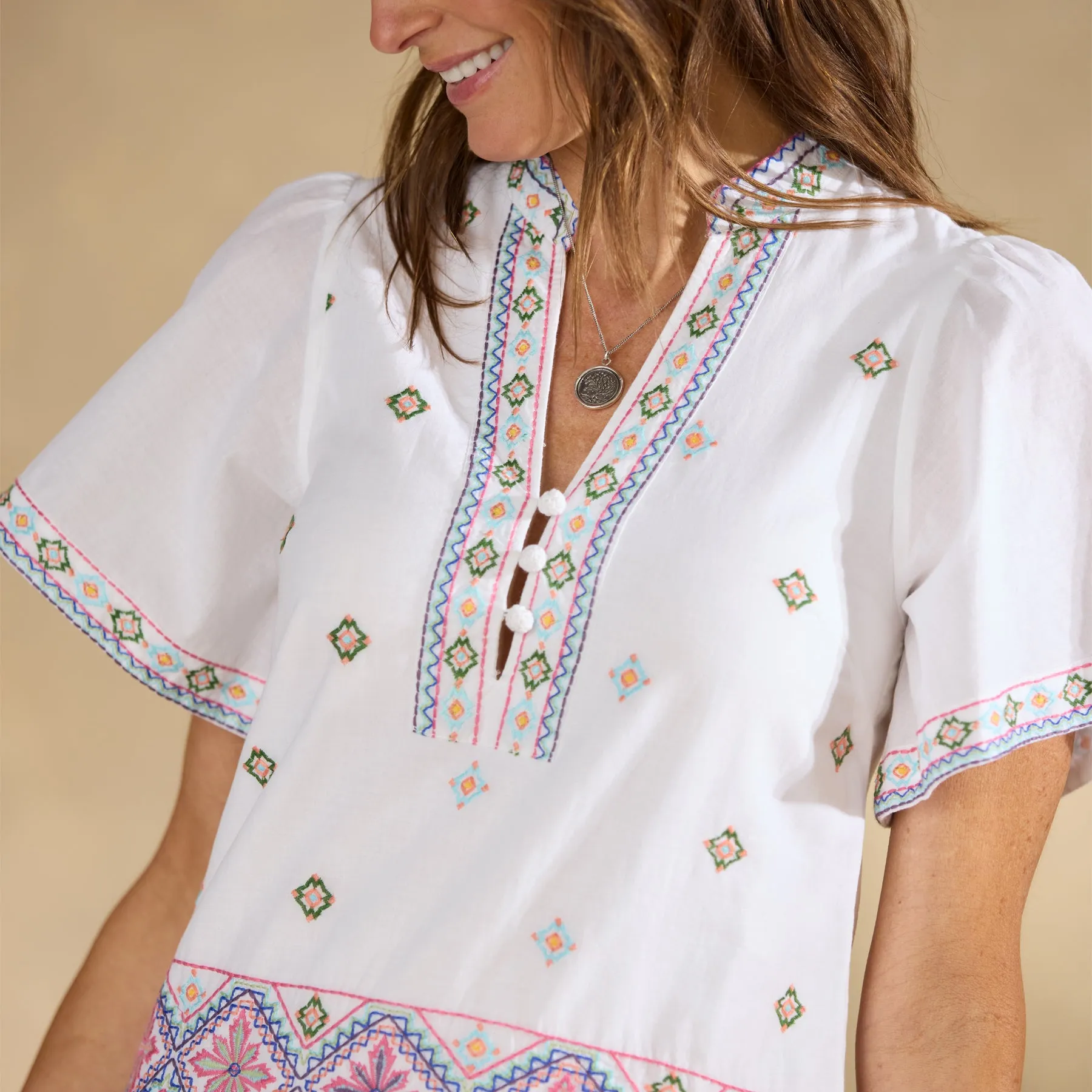 Briella Embroidered Dress