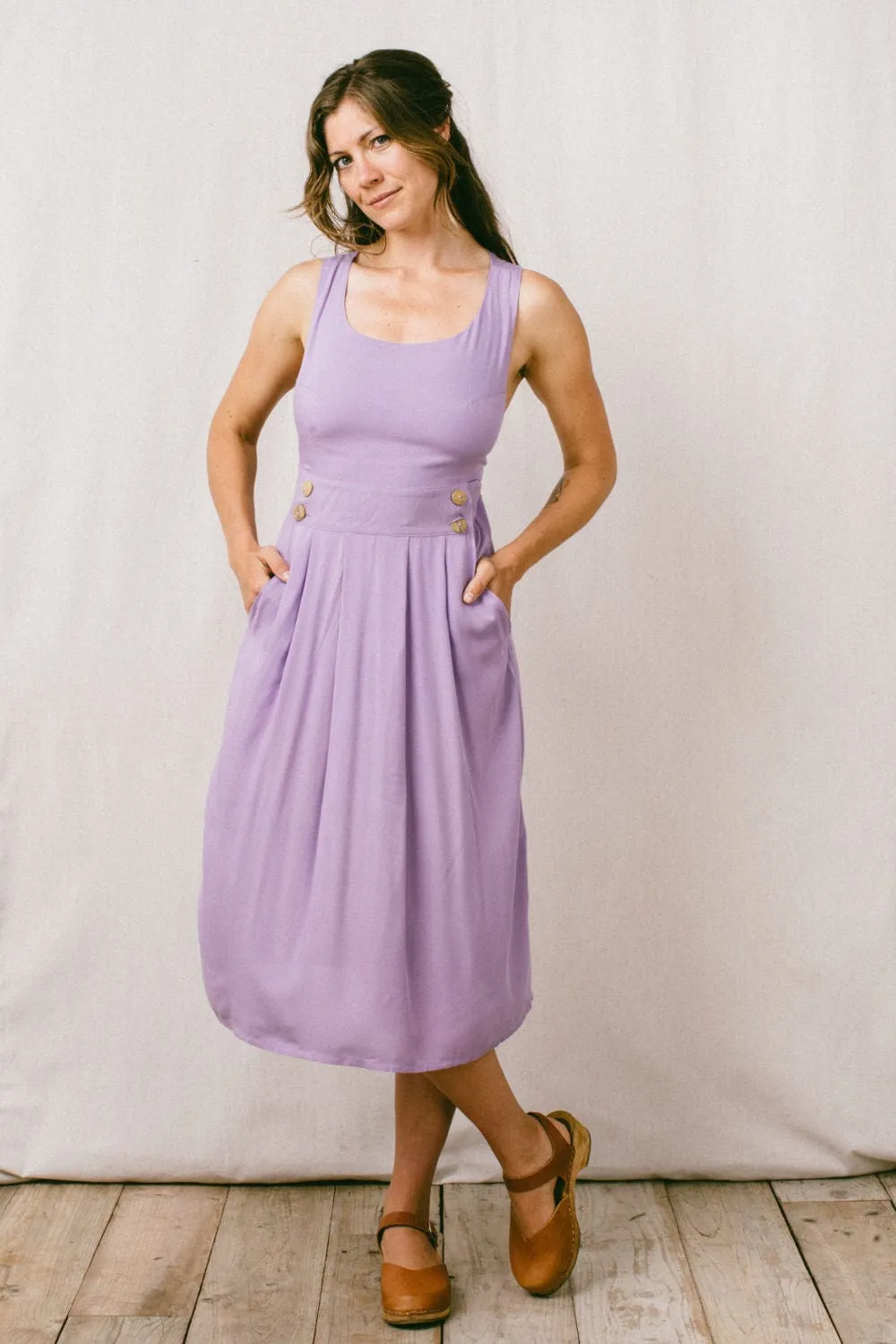 Brigid Jumper in Lilac Challis