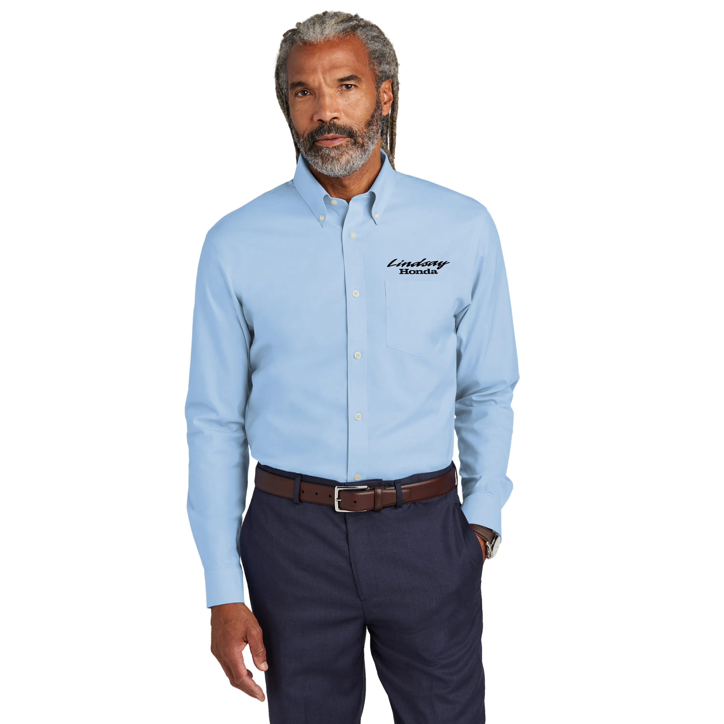 Brooks Brothers - Wrinkle-Free Stretch Pinpoint Shirt. BB18000.