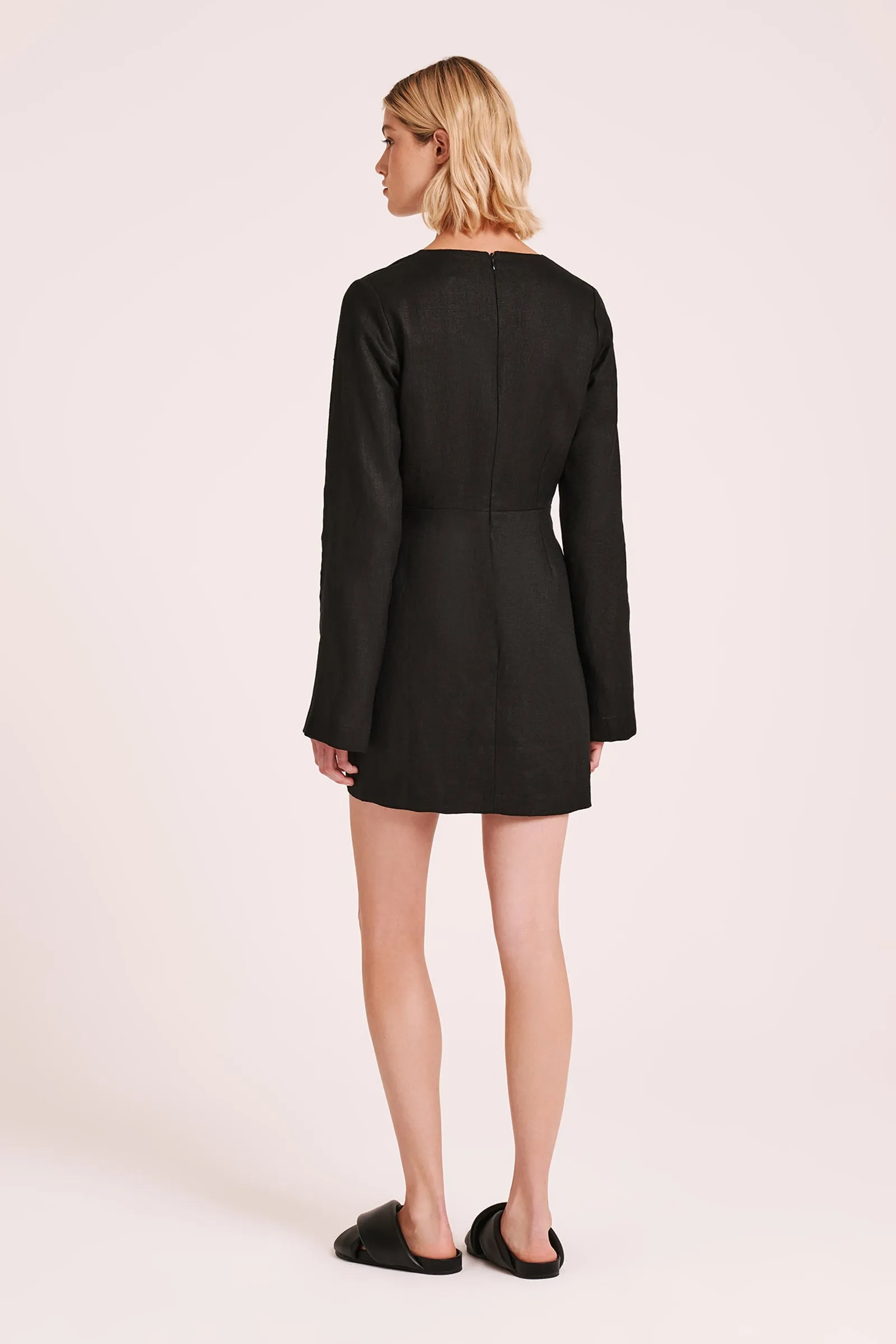 BRYNN LINEN MINI DRESS
