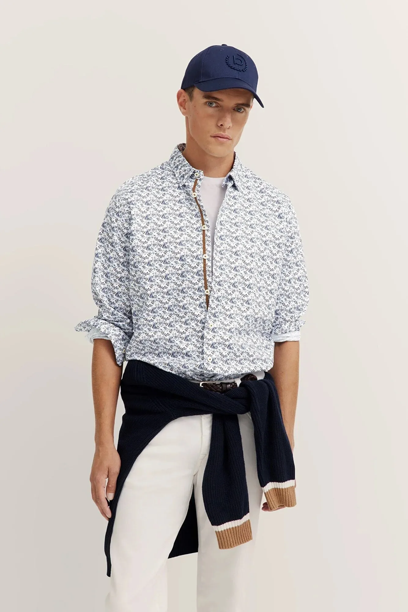Bugatti Modern Fit Casual Print Pattern Shirt