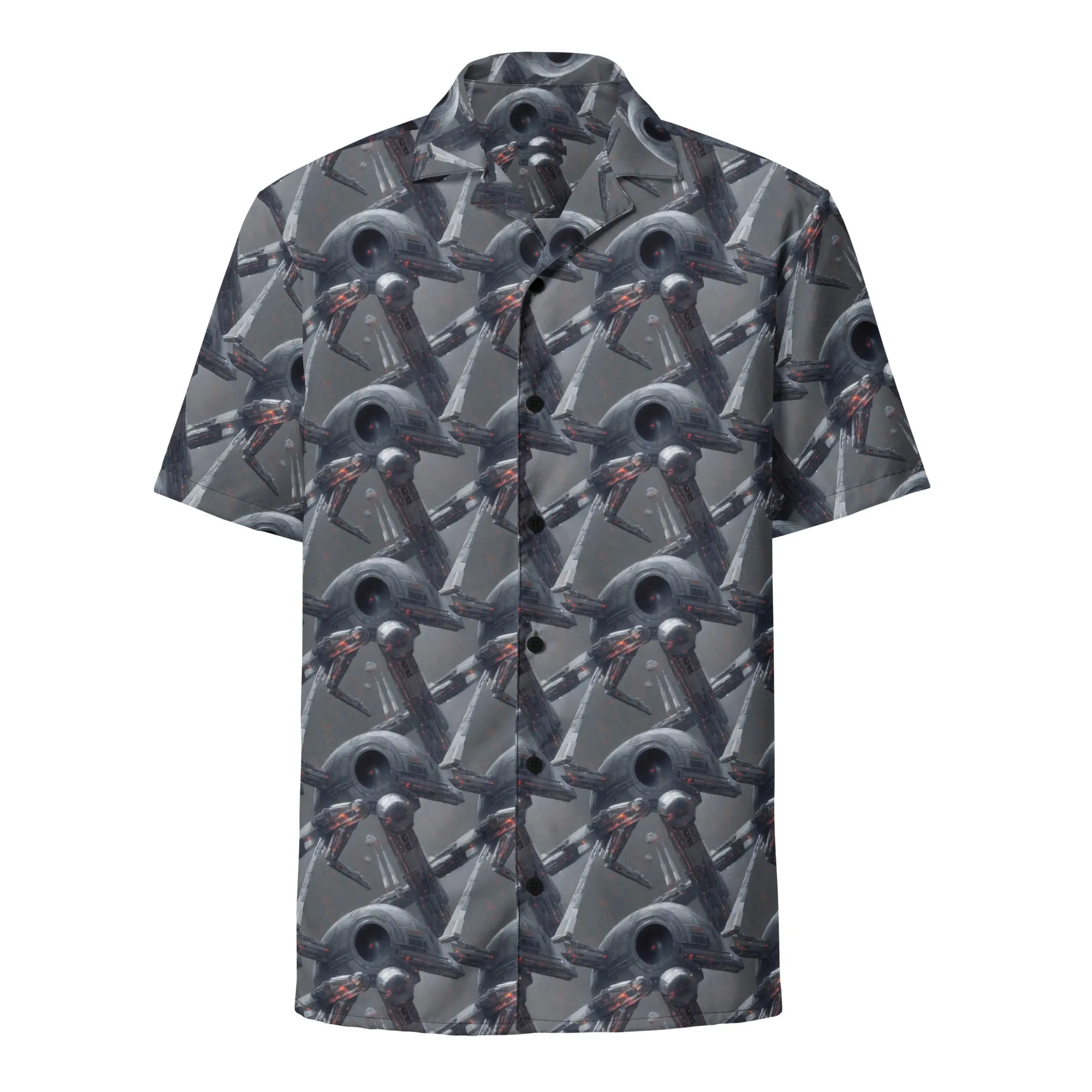 Button Shirt - Abstract, Psychedelic, Sharp Focus, Dain Yoon, Cornelis Pietersz Bega
