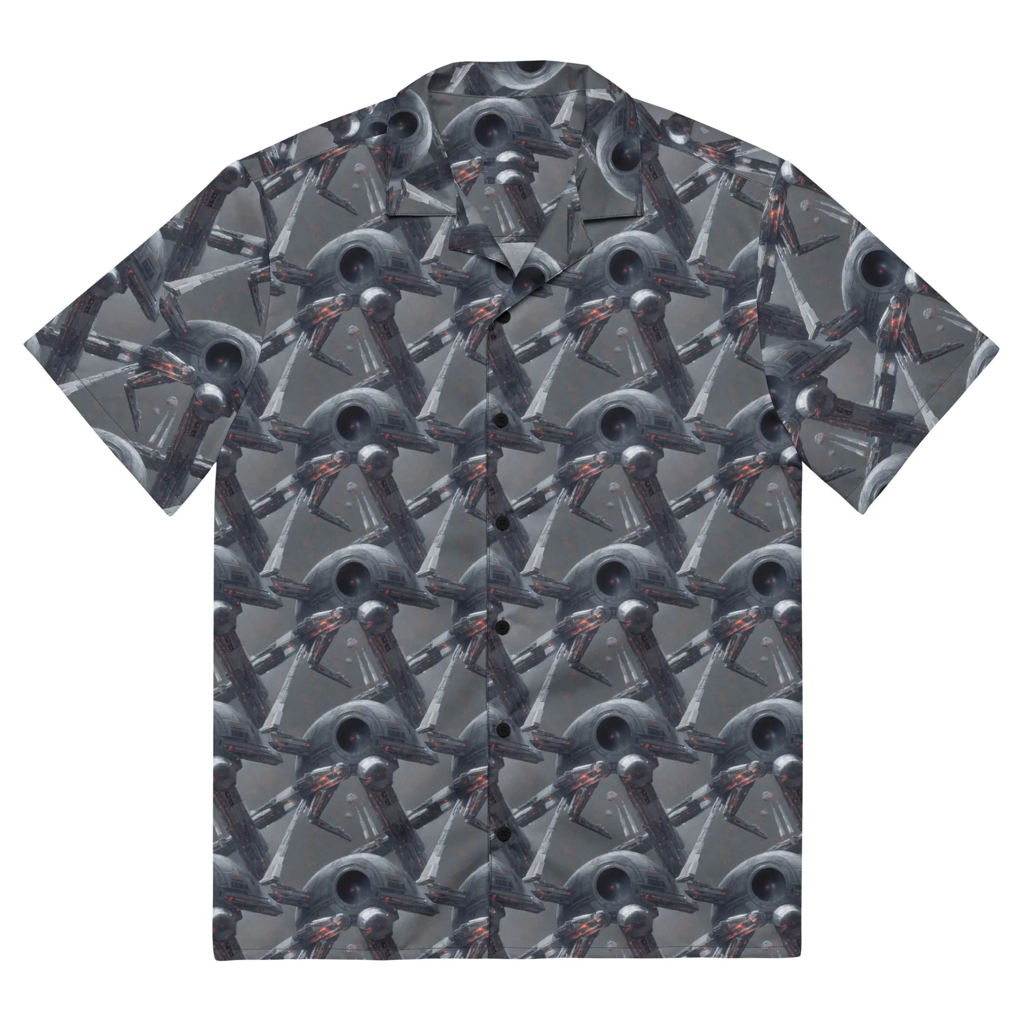 Button Shirt - Abstract, Psychedelic, Sharp Focus, Dain Yoon, Cornelis Pietersz Bega