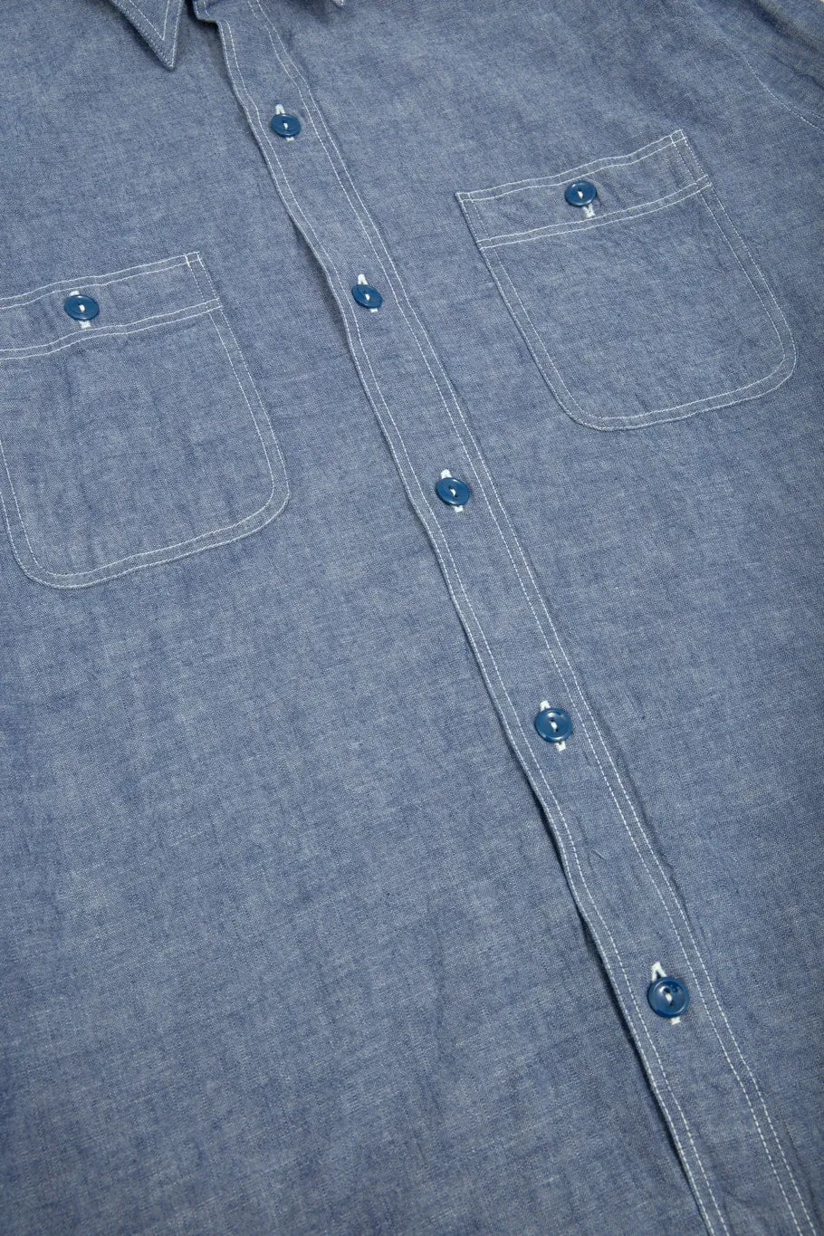 Buzz Rickson's BR25995 Blue Chambray Work Shirt