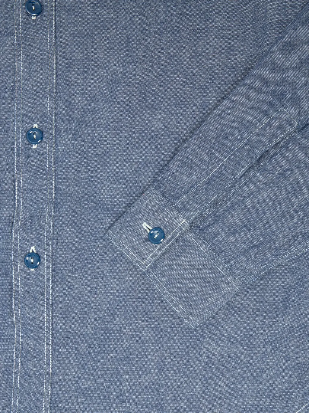 Buzz Rickson's BR25995 Blue Chambray Work Shirt