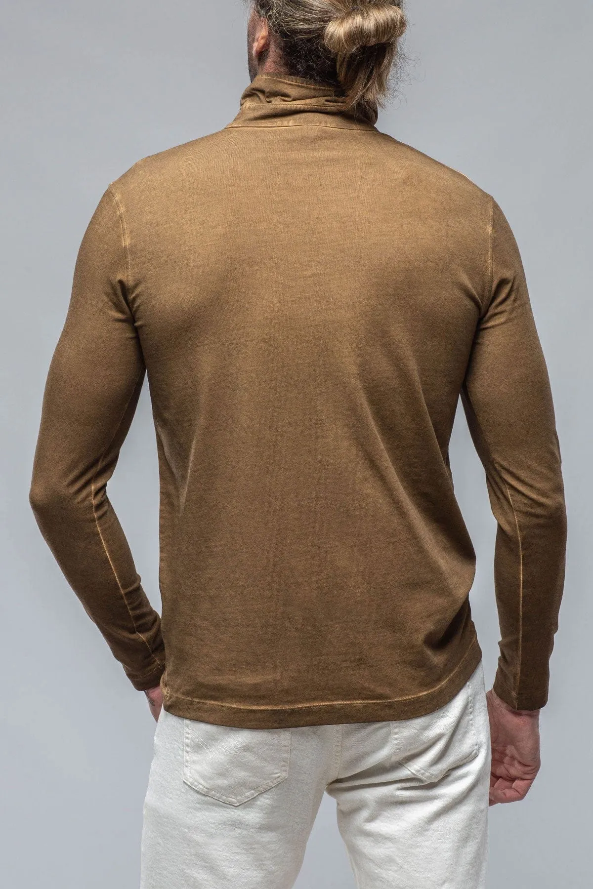 Cafe Paco LS Polo Shirt In Light Brown