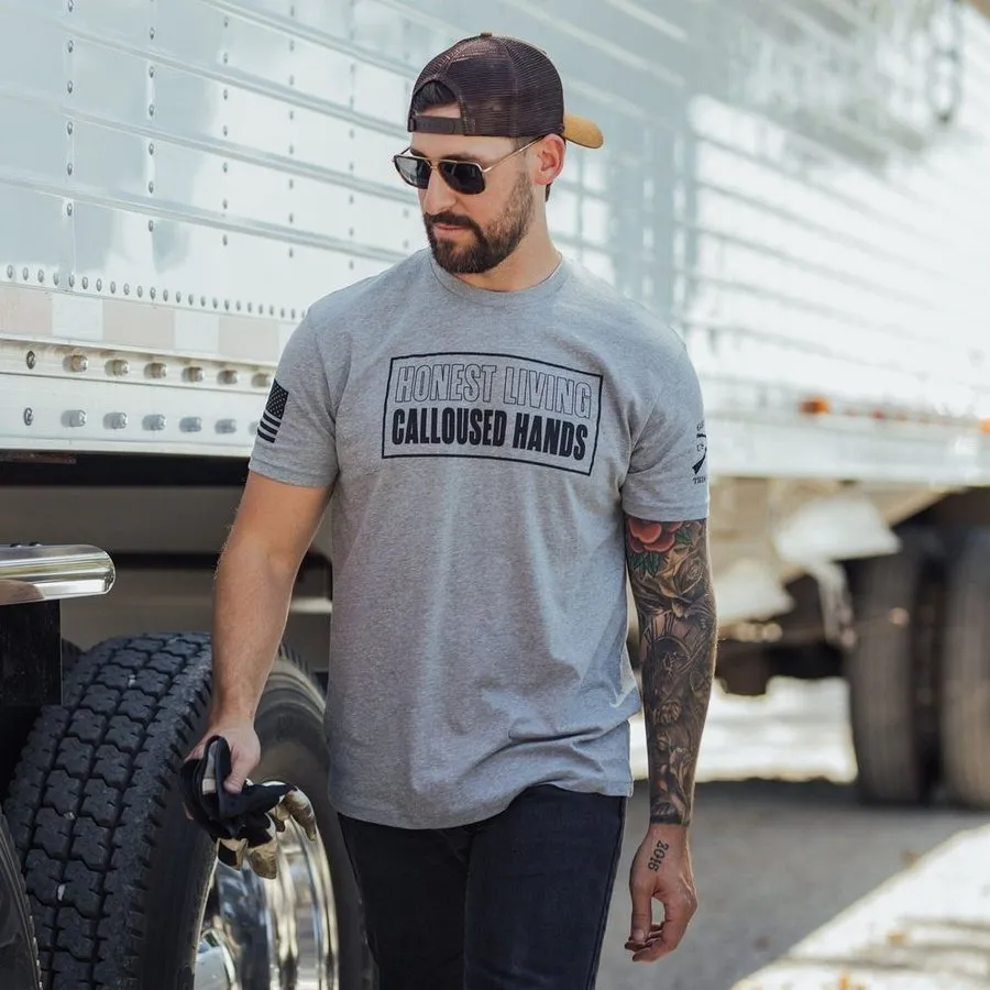 Calloused Hands T-Shirt - Dark Heather Gray