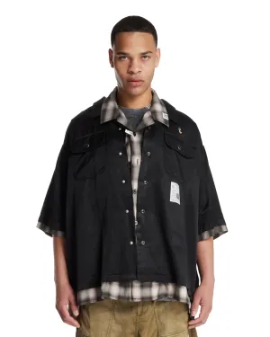 Camicia Double Layered Grigia