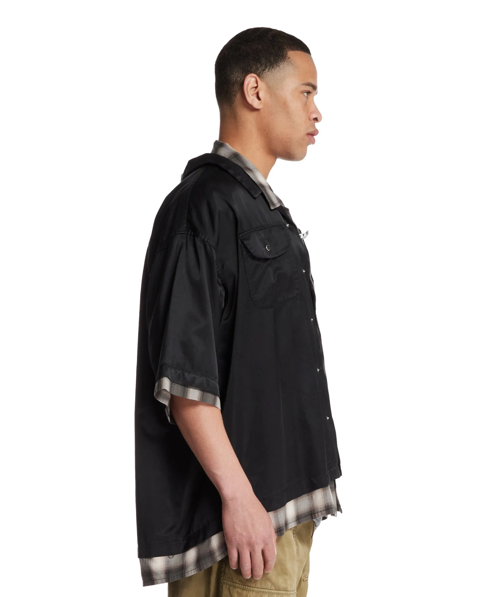 Camicia Double Layered Grigia