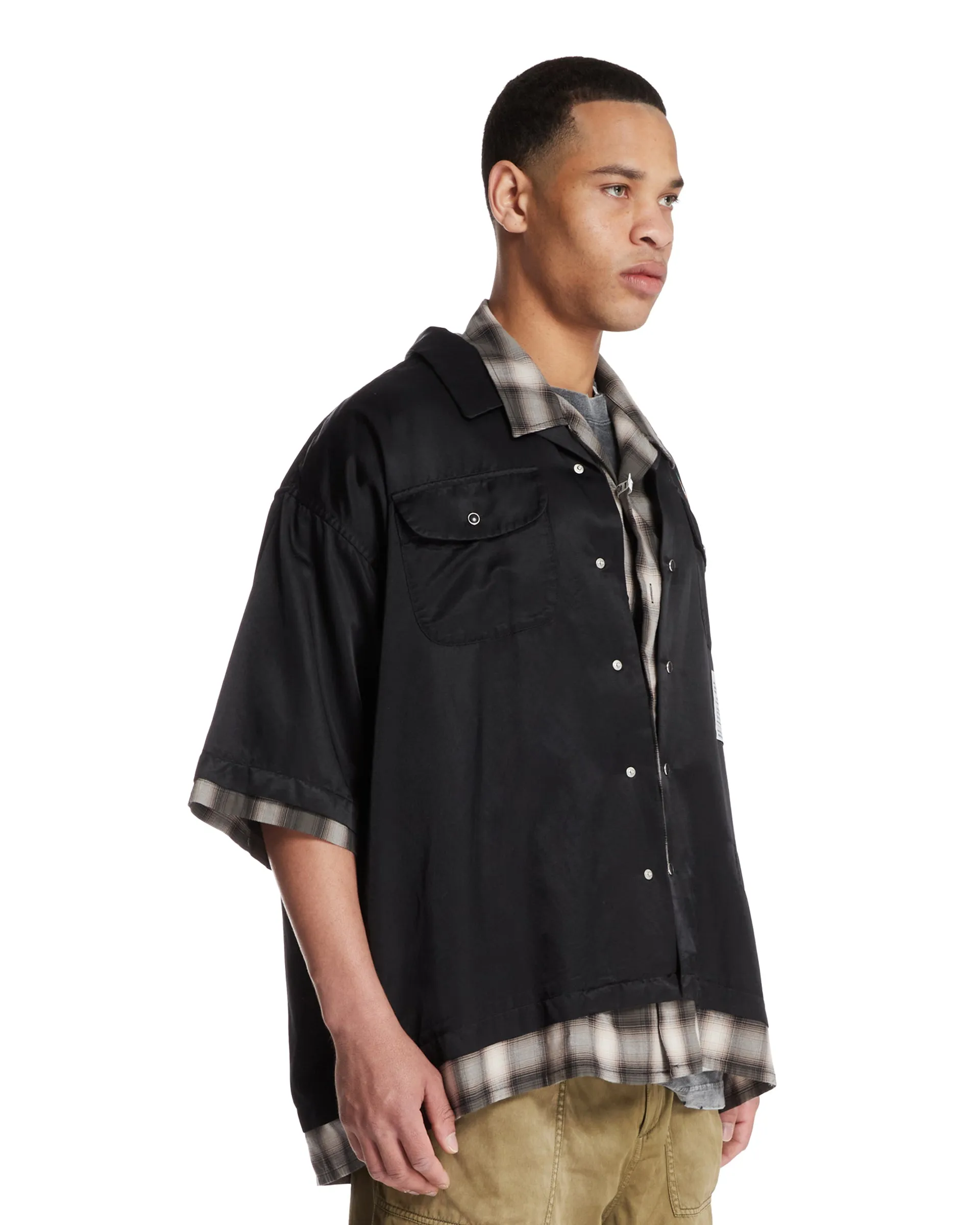 Camicia Double Layered Grigia
