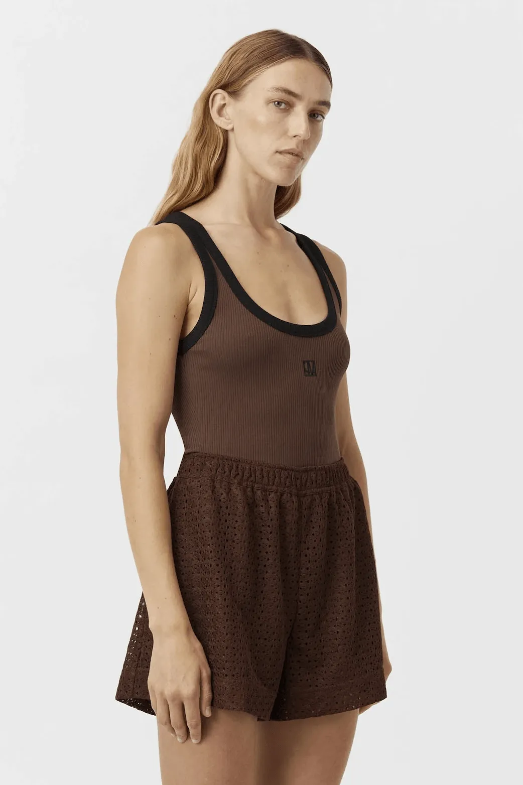 CAMILLA & MARC Agna Lace Shorts - Mocha