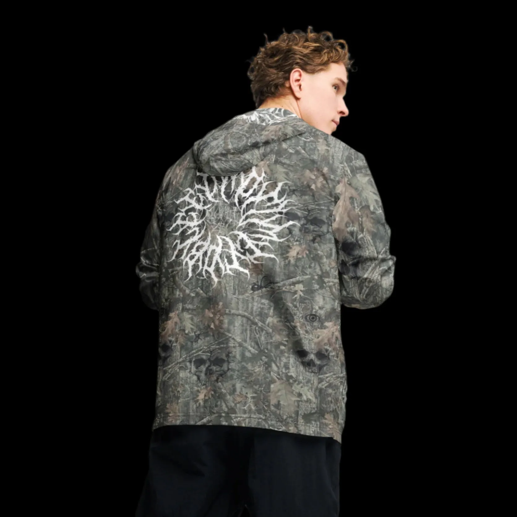 camo skull windbreaker