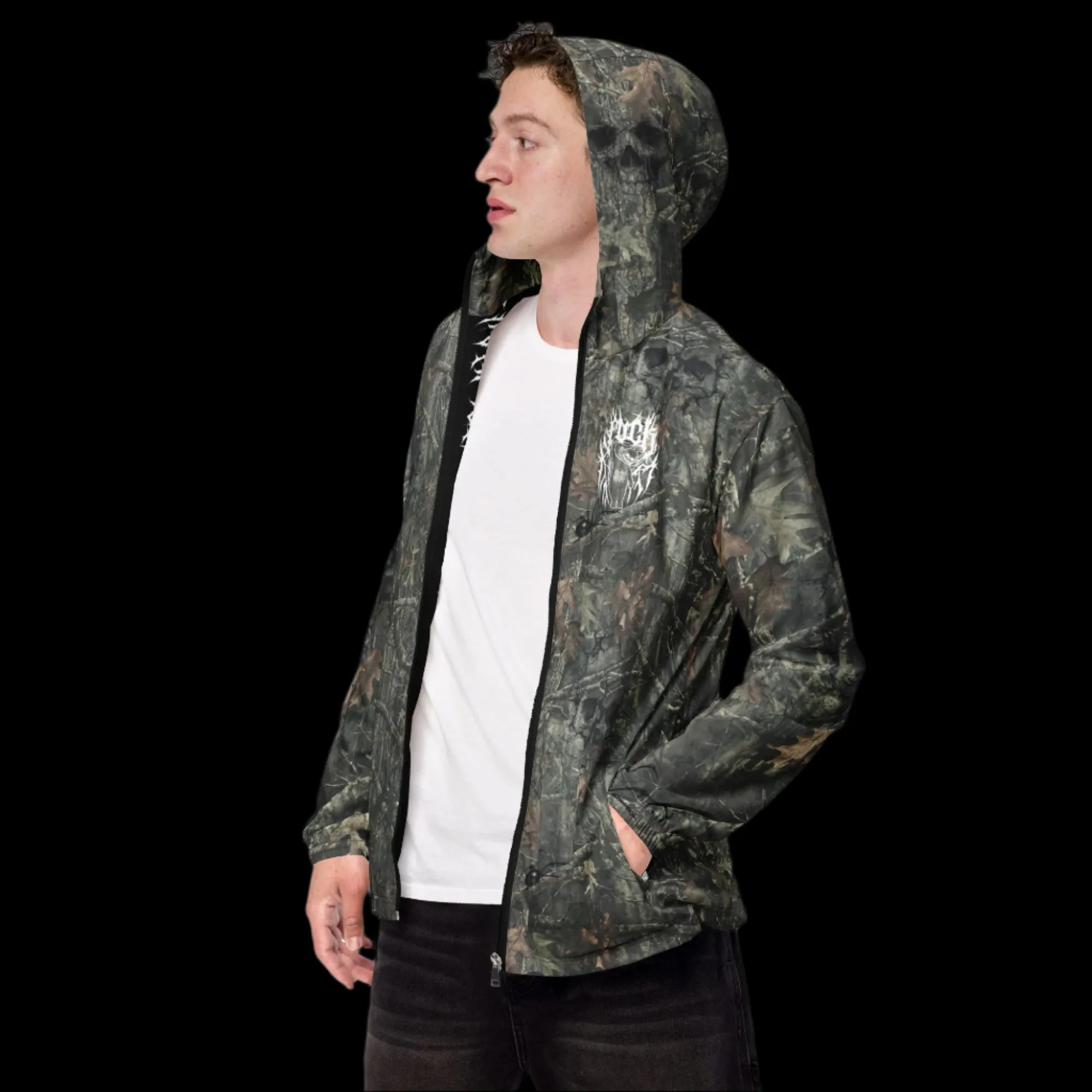 camo skull windbreaker