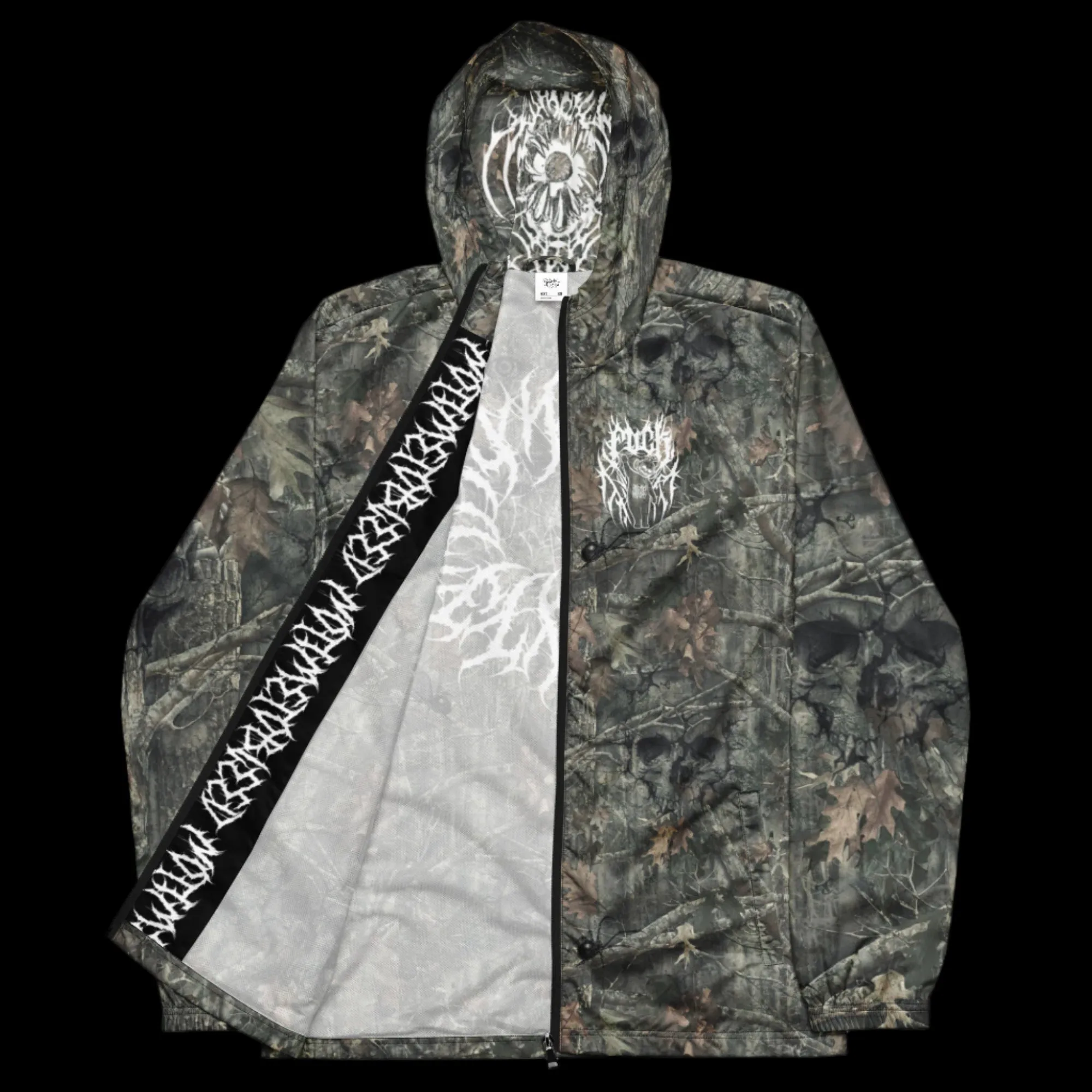 camo skull windbreaker