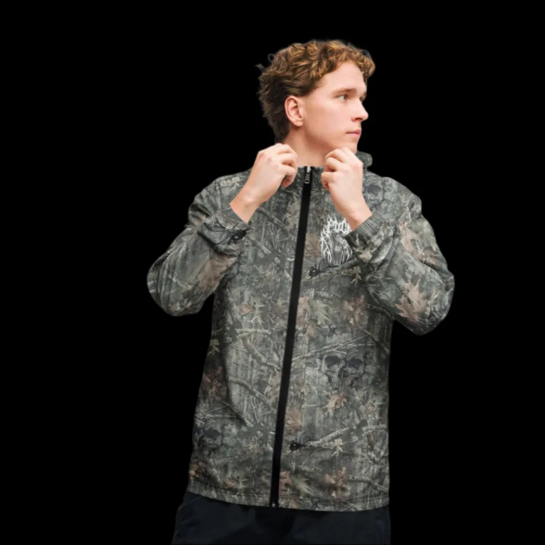 camo skull windbreaker
