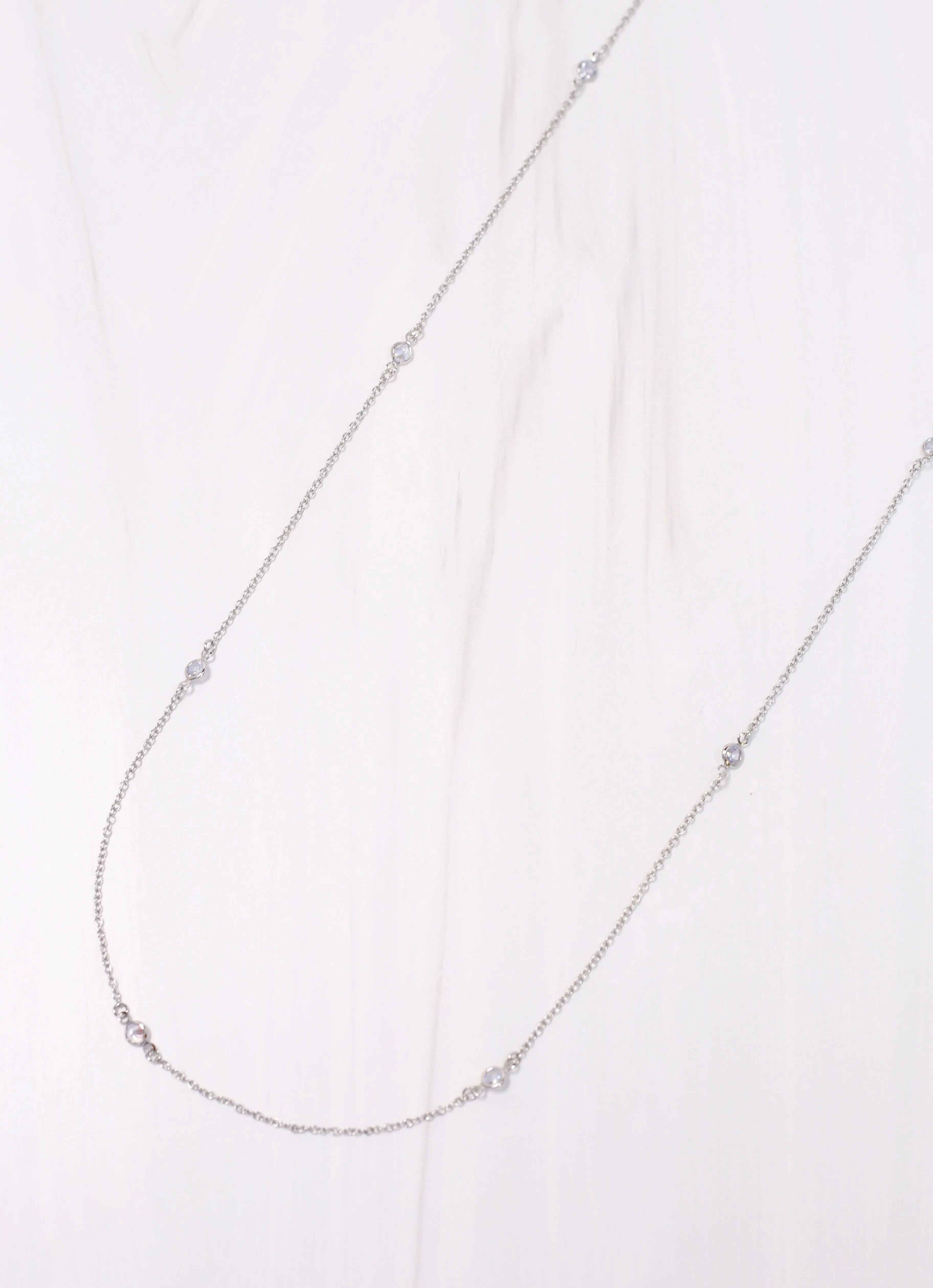 Carleton CZ Necklace SILVER