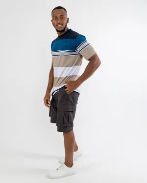 Charcoal Ripstop Cargo Shorts