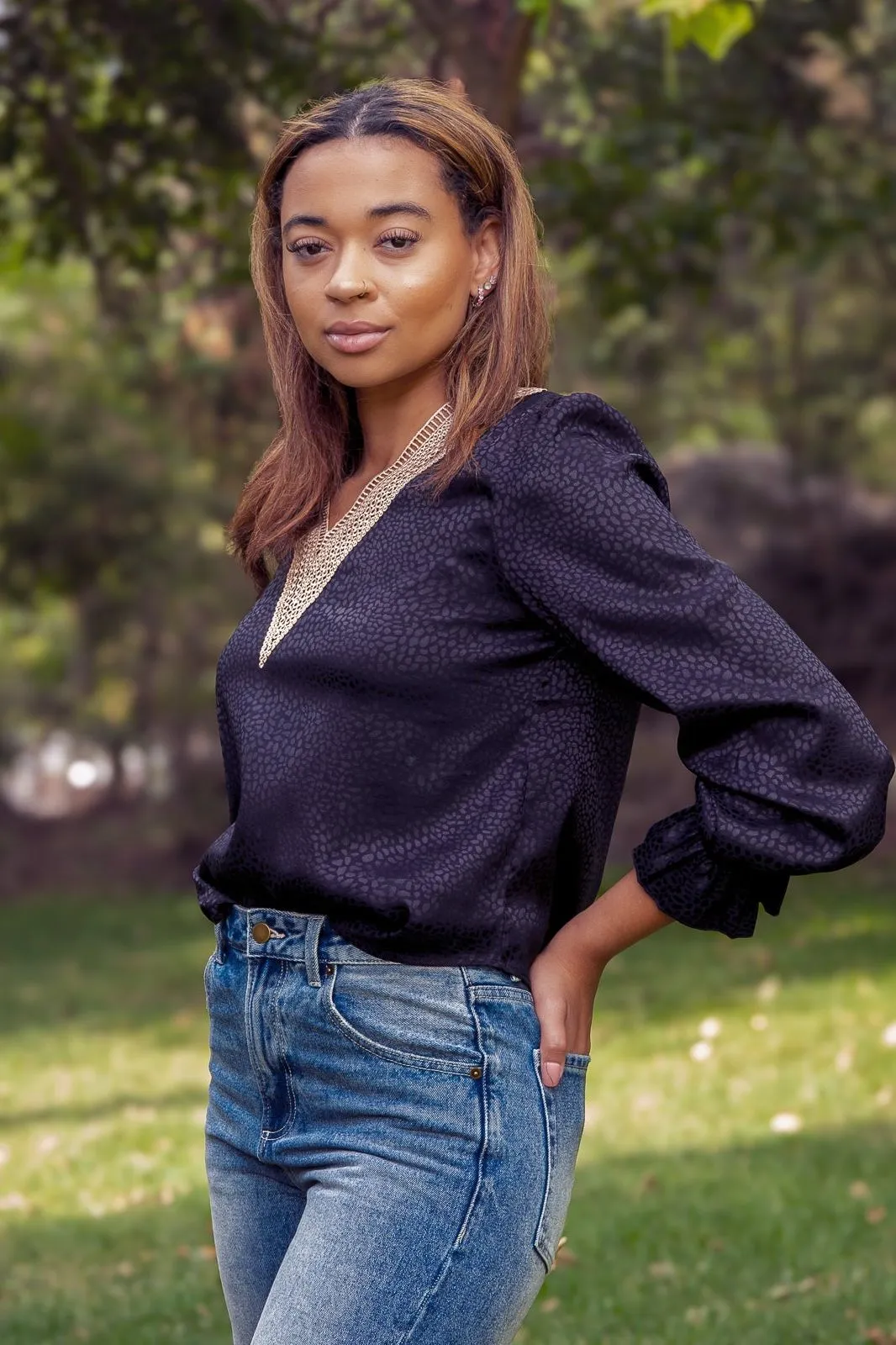 Cheetah Blouse