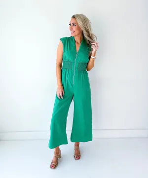 Chelsea Smocked Waist Jumpsuit