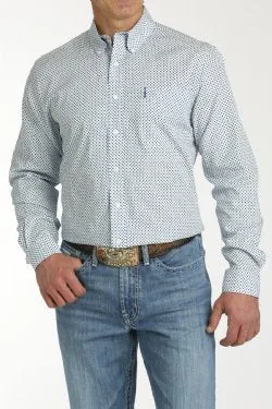 Cinch Men's Modern Fit Button Down Shirt - Light Blue