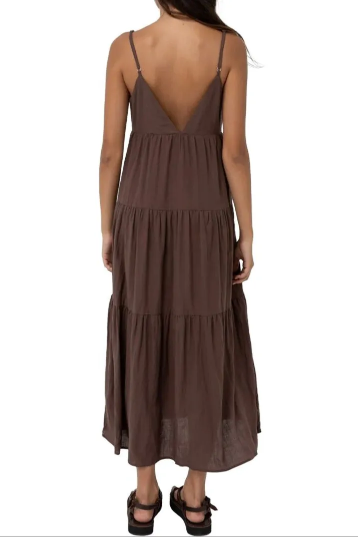 Classic Tiered Midi Dress