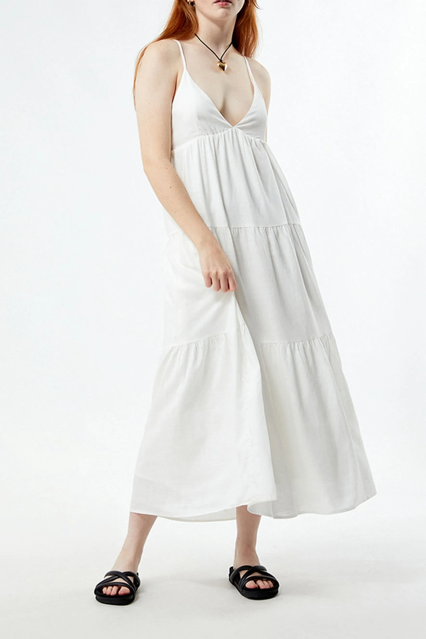 Classic Tiered Midi Dress