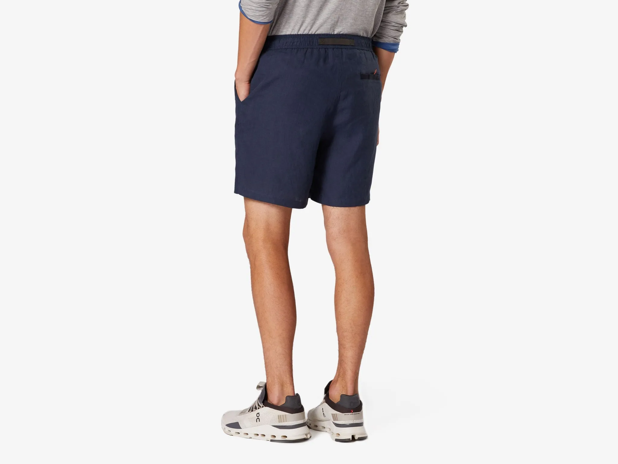 Cod-2 Hemp Drawstring Shorts - Navy Blue