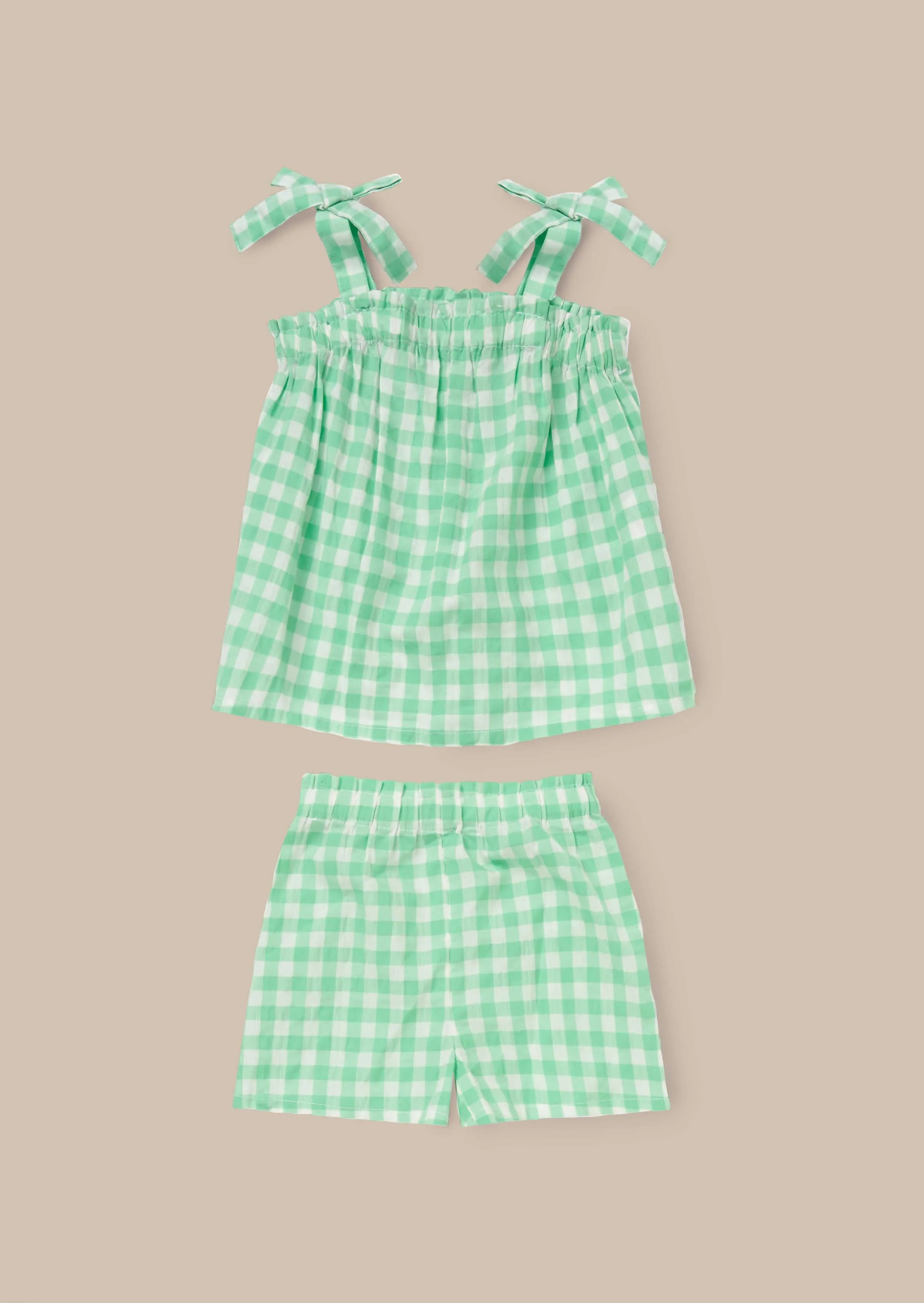 Connie Green Gingham Top and Shorts