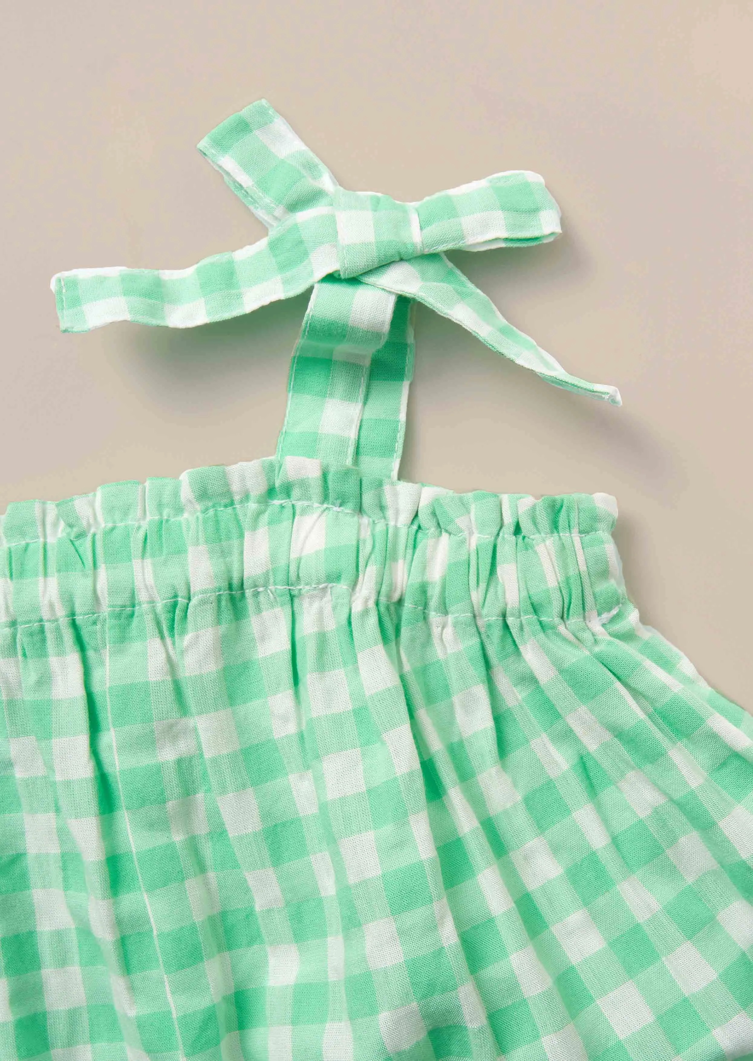 Connie Green Gingham Top and Shorts