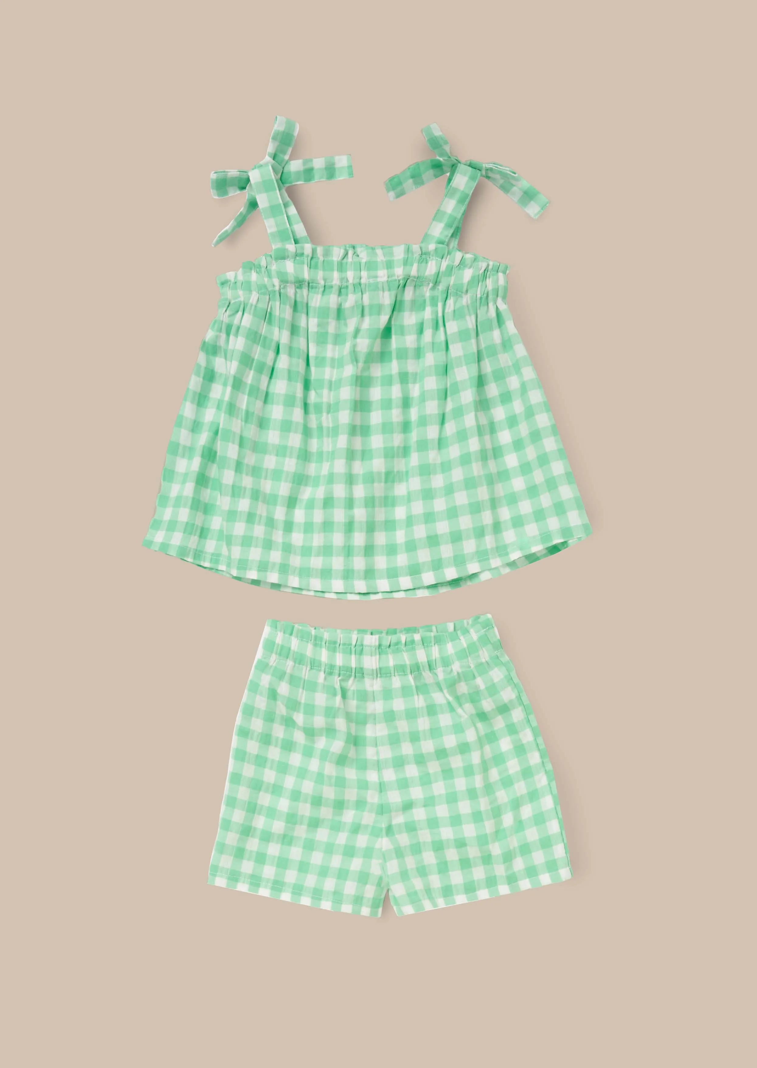 Connie Green Gingham Top and Shorts
