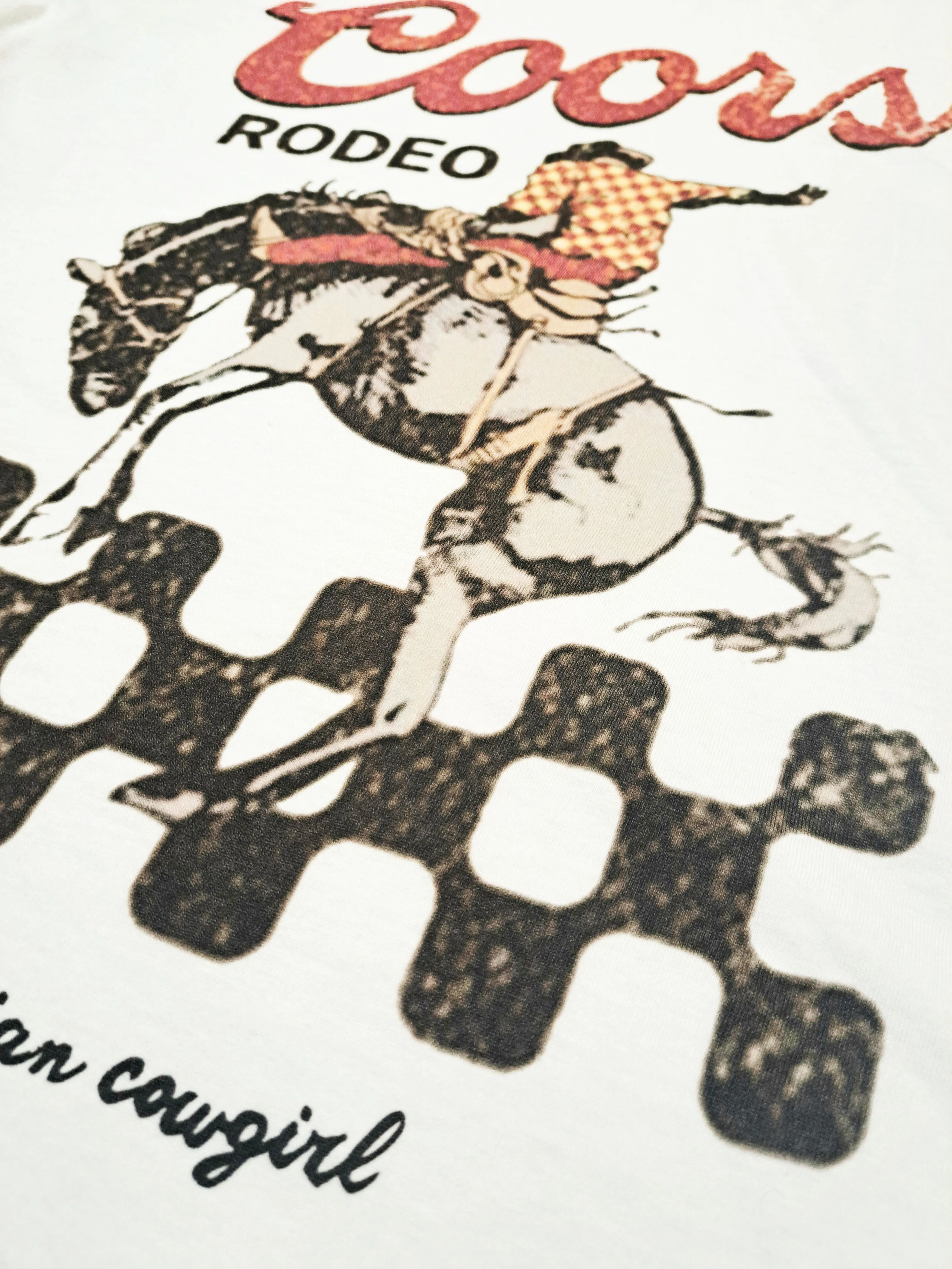 Coors Rodeo Checkered T-Shirt - WS