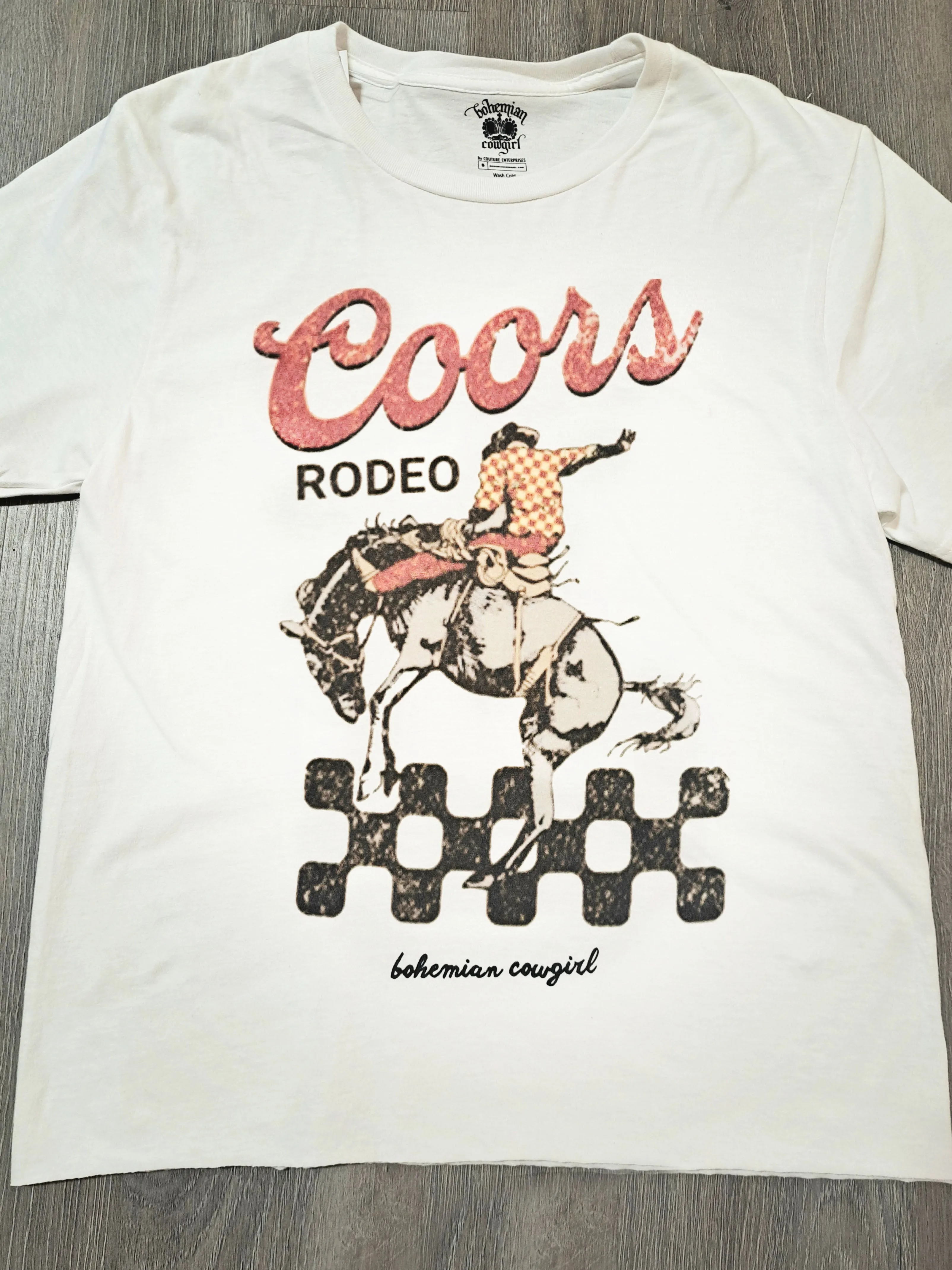 Coors Rodeo Checkered T-Shirt - WS