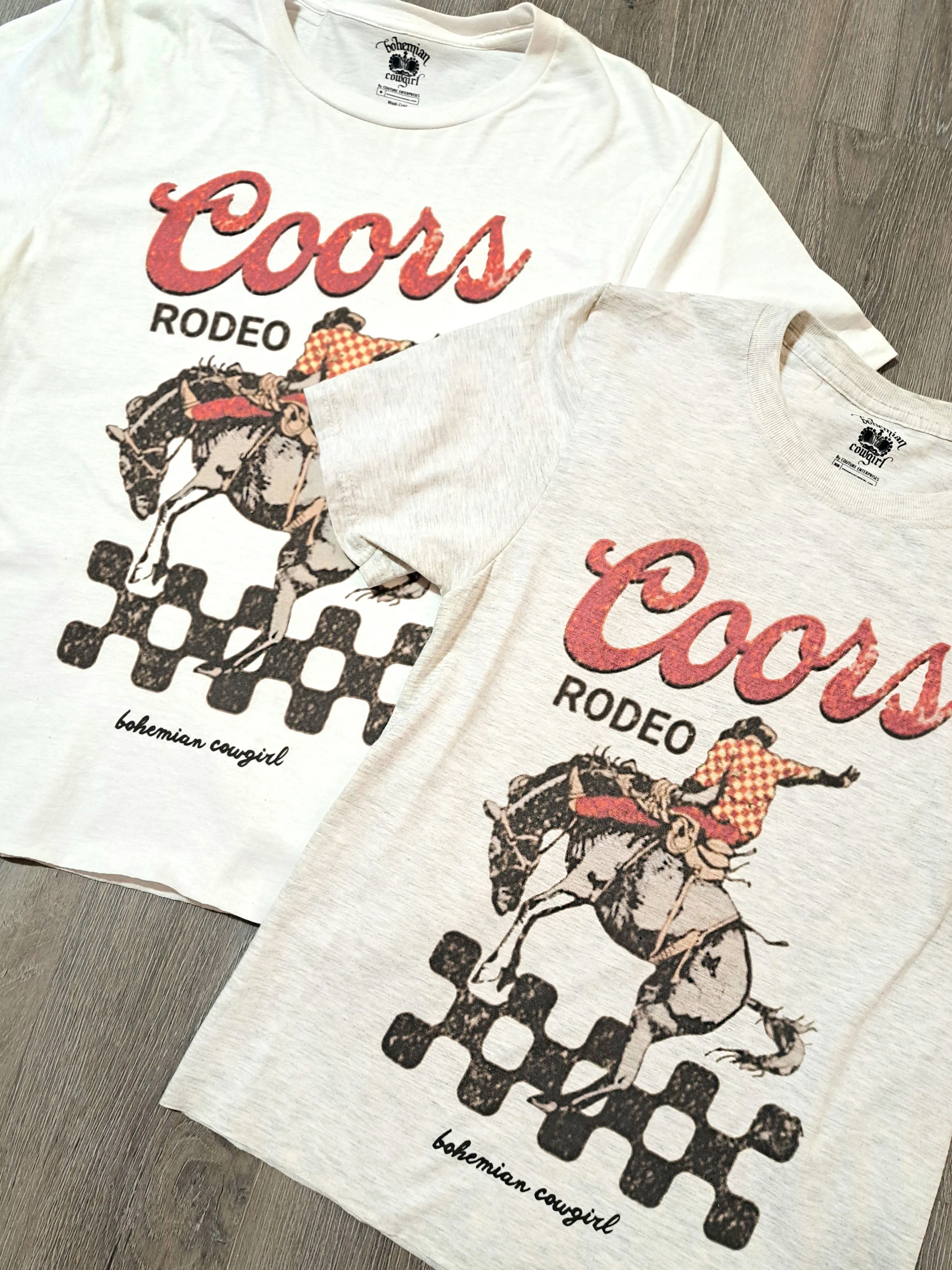 Coors Rodeo Checkered T-Shirt - WS