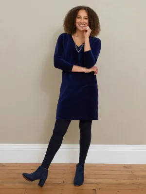 Corscombe rib cord dress