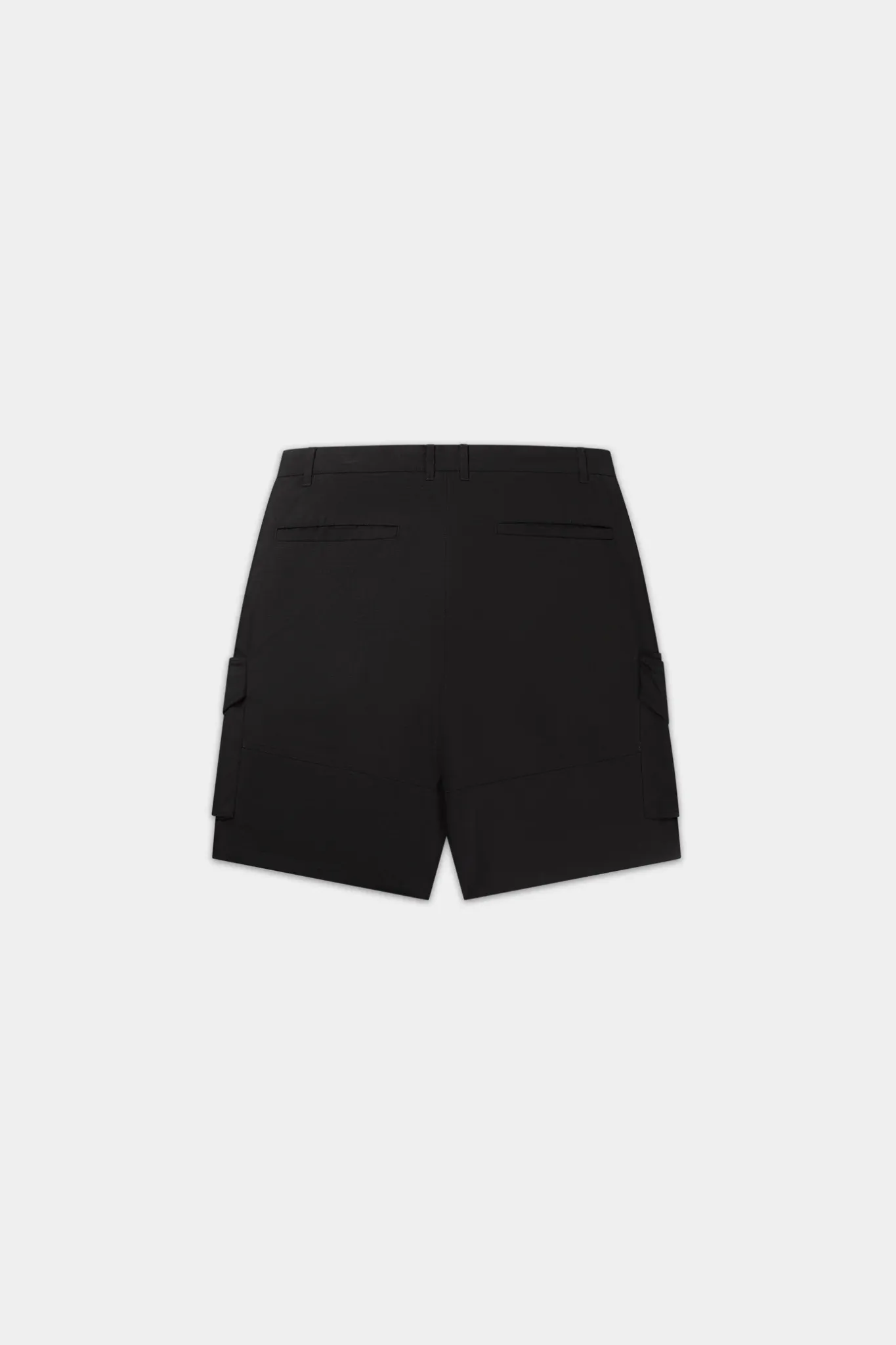 COTTON CARGO SHORTS - BLACK OYSTER