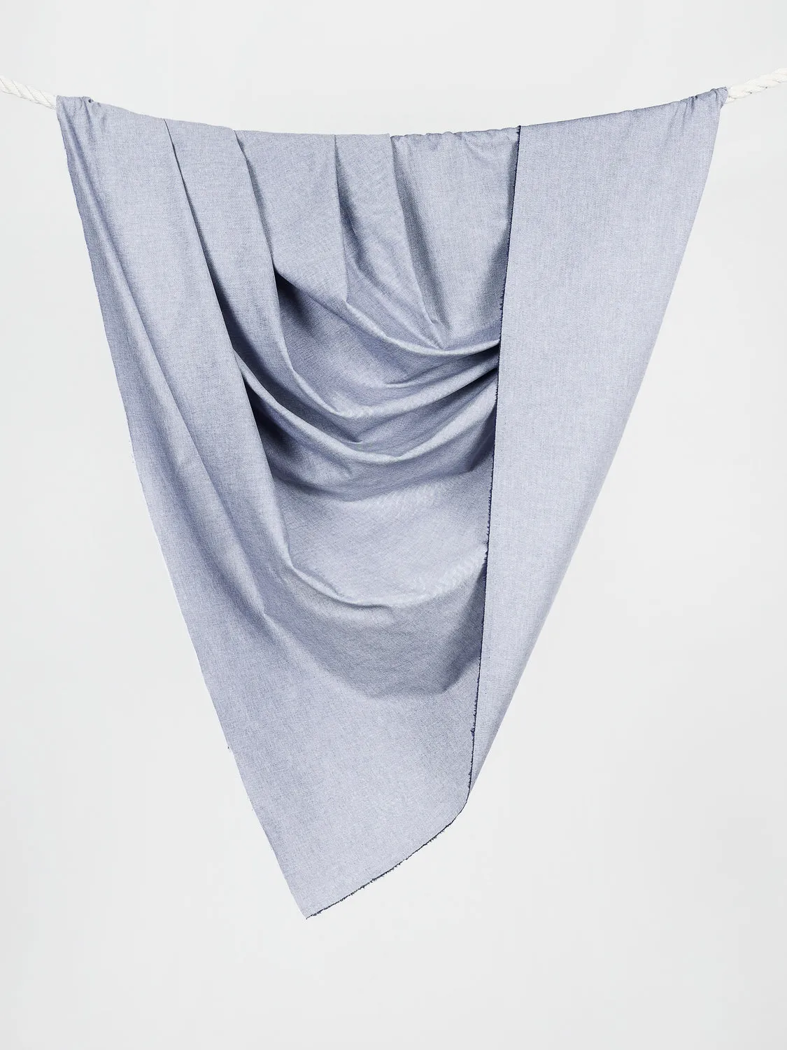 Cotton Oxford Shirting - Dark Blue